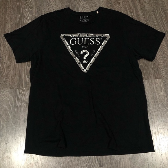 zabraniti mix tkati black guess shirt 